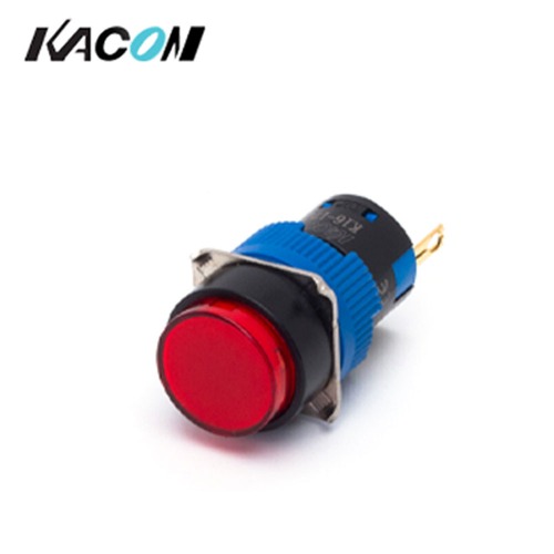카콘 접점 일체형 조광 원형 표시등 16파이 황색 K16-170Y AC220V