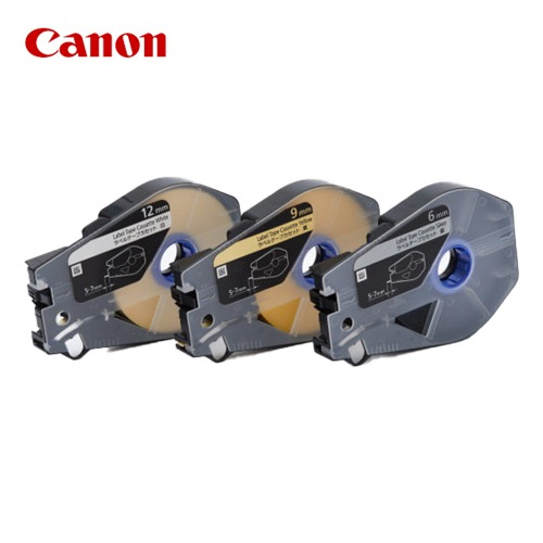 캐논 정품 M-2용 튜브넘버링기 라벨 테이프 9mm 황색 TM-LTC9Y