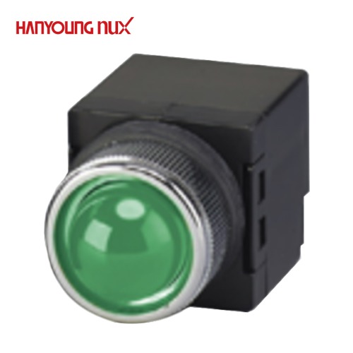 정광테크 LED 조광형 원형 표시등 25파이 녹색 JK-1025-2G AC220V