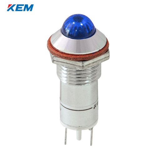 한국전재 KEM LED 인디케이터 12파이 고휘도 DC48V 백색 KLHRAU-12D48W