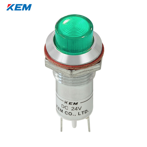 한국전재 KEM LED 인디케이터 12파이 고휘도 DC48V 녹색 KLCU-12D48G