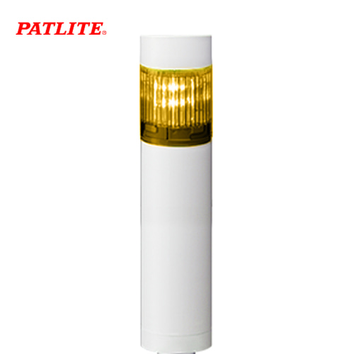 페트라이트 시그널 타워램프 40파이 1단 화이트본체 LED 황색 원형브래킷 LR4-102PJNW-Y DC24V