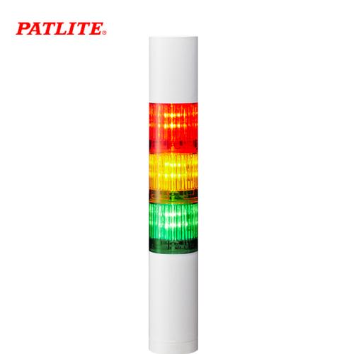 페트라이트 시그널 타워램프 부저 40파이 3단 화이트본체 LED L브래킷 LR4-302LJBW-RYGZ AC100-240V