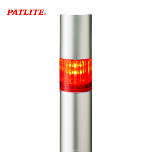 페트라이트 시그널 타워램프 부저 40파이 1단 실버본체 LED 적색 LR4-102WJBU-R DC24V