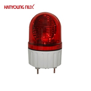 한영넉스 LED 회전 경광등 원형캡 회전점등 버저 60파이 적색 T060-PFA11R-D AC110-220V