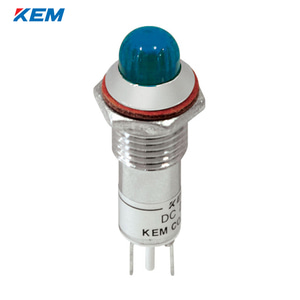 한국전재 KEM LED 인디케이터 10파이 고휘도 DC12V 청색 KLCRAU-10D12B