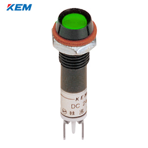 한국전재 KEM LED 인디케이터 8파이 고휘도 AC110V 녹색 KLDSU-08A110-G