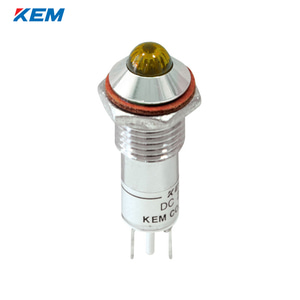 한국전재 KEM LED 인디케이터 10파이 고휘도 AC110V 황색 KLHRAU-10A110-Y