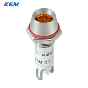 한국전재 KEM LED 인디케이터 8파이 고휘도 AC110V 황색 KLU-08A110-Y