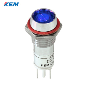 한국전재 KEM LED 인디케이터 10파이 고휘도 AC220V 청색 KLDU-10A220-B