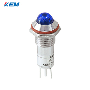 한국전재 KEM LED 인디케이터 10파이 고휘도 AC110V 청색 KLHRANU-10A110-B