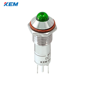 한국전재 KEM LED 인디케이터 10파이 고휘도 AC110V 녹색 KLHRAU-10A110-G