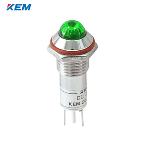 한국전재 KEM LED 인디케이터 10파이 고휘도 AC220V 녹색 KLHRANU-10A220-G