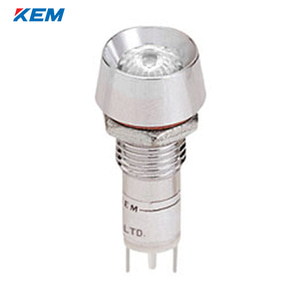 한국전재 KEM LED 인디케이터 10파이 고휘도 DC24V 백색 KLBRAU-10D24W