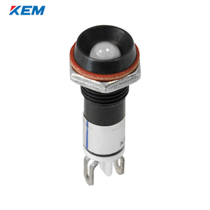 한국전재 KEM LED 인디케이터 8파이 일반휘도 AC110V 백색 적색점등 KLJS-08A110W