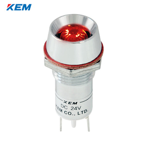 한국전재 KEM LED 인디케이터 12파이 고휘도 DC48V 적색 KLU-12D48R