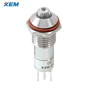 한국전재 KEM LED 인디케이터 10파이 고휘도 DC12V 백색 KLHRAU-10D12W