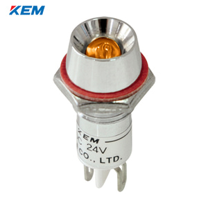 한국전재 KEM LED 인디케이터 10파이 고휘도 AC220V 황색 KLU-10A220Y