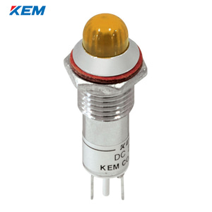 한국전재 KEM LED 인디케이터 10파이 고휘도 AC220V 황색 KLCRAU-10A220Y