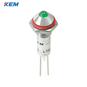 한국전재 KEM LED 인디케이터 6Φ 6파이 DC24V 녹색 KLH-06D24G