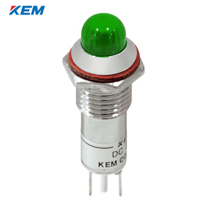 한국전재 KEM LED 인디케이터 10파이 고휘도 AC220V 녹색 KLCRAU-10A220G