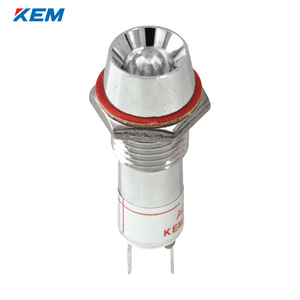 한국전재 KEM LED 인디케이터 10파이 고휘도 DC24V 백색 KLRAU-10D24W