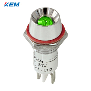 한국전재 KEM LED 인디케이터 10파이 고휘도 AC110V 녹색 KLU-10A110G