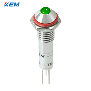 한국전재 KEM LED 인디케이터 6Φ 6파이 AC220V 녹색 KLH-06A220G