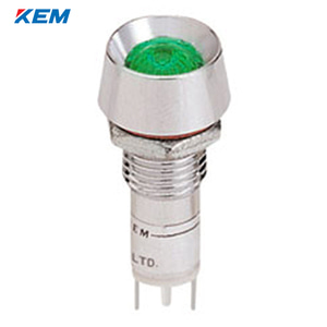 한국전재 KEM LED 인디케이터 10파이 고휘도 AC110V 녹색 KLBRAU-10A110G