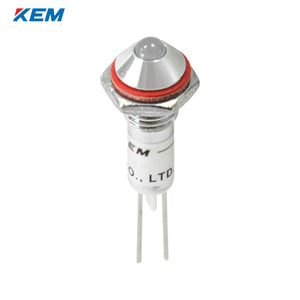한국전재 KEM LED 인디케이터 6Φ 6파이 DC12V 백색 KLH-06D12W
