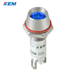 한국전재 KEM LED 인디케이터 8파이 고휘도 AC110V 청색 KLU-08A110-B