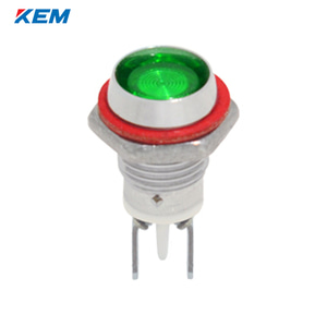 한국전재 KEM LED 인디케이터 8파이 고휘도 DC3V 녹색 KLDU-08D03 G