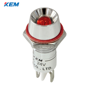한국전재 KEM LED 인디케이터 10파이 고휘도 DC12V 적색 KLU-10D12R