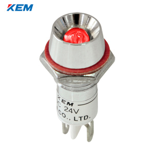 한국전재 KEM LED 인디케이터 10파이 고휘도 AC220V 적색 KLU-10A220R