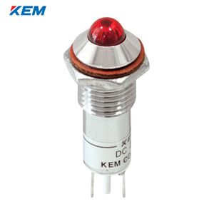 한국전재 KEM LED 인디케이터 10파이 고휘도 DC24V 적색 KLHRAU-10D24R