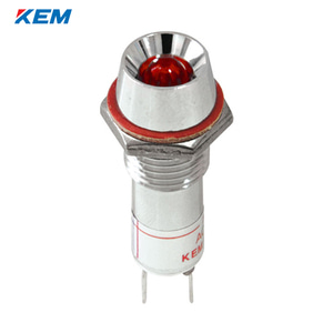 한국전재 KEM LED 인디케이터 10파이 고휘도 AC110V 적색 KLRAU-10A110R