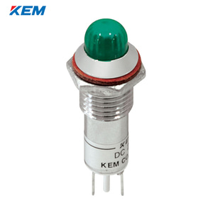 한국전재 KEM LED 인디케이터 10파이 고휘도 DC12V 녹색 KLCRAU-10D12G