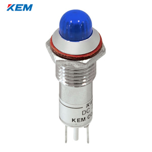 한국전재 KEM LED 인디케이터 10파이 고휘도 AC110V 청색 KLCRAU-10A110B
