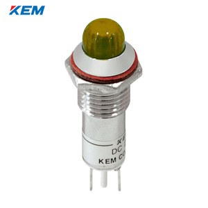 한국전재 KEM LED 인디케이터 10파이 고휘도 DC12V 황색 KLCRAU-10D12Y