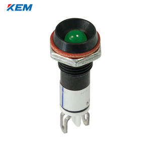 한국전재 KEM LED 인디케이터 8파이 일반휘도 AC110V 녹색 KLJS-08A110G