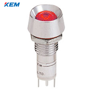 한국전재 KEM LED 인디케이터 10파이 고휘도 AC220V 적색 KLBRAU-10A220R