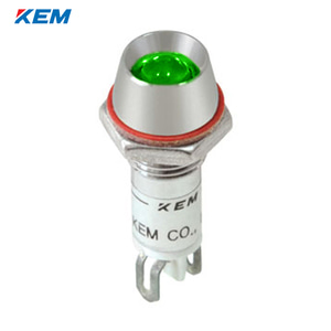 한국전재 KEM LED 인디케이터 8파이 고휘도 AC220V 녹색 KLU-08A220-G