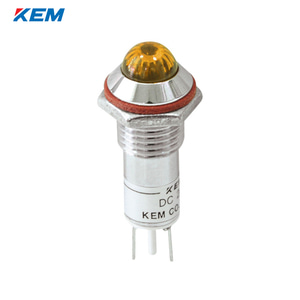 한국전재 KEM LED 인디케이터 10파이 고휘도 AC220V 황색 KLHRANU-10A220-Y