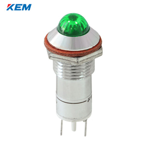 한국전재 KEM LED 인디케이터 12파이 고휘도 DC3V 녹색 KLHRAU-12D03G