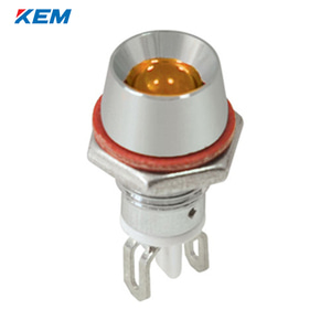 한국전재 KEM LED 인디케이터 8파이 일반휘도 DC3V 황색 KL-08D03Y 100개 단위
