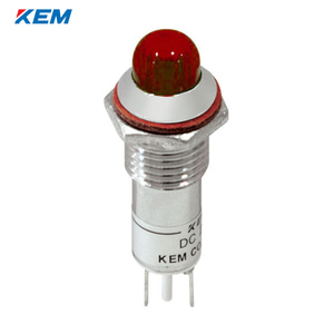 한국전재 KEM LED 인디케이터 10파이 고휘도 DC12V 적색 KLCRAU-10D12R