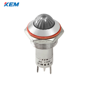 한국전재 KEM LED 인디케이터 16파이 고휘도 AC110V 백색 KLHRANU-16A110W