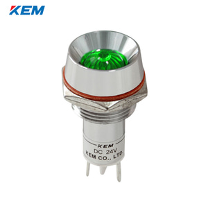 한국전재 KEM LED 인디케이터 16파이 고휘도 AC220V 녹색 KLRAU-16A220GT