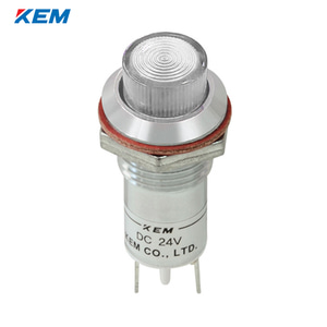 한국전재 KEM LED 인디케이터 12파이 고휘도 DC3V 백색 KLCU-12D03W