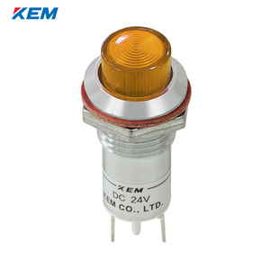 한국전재 KEM LED 인디케이터 12파이 고휘도 DC48V 황색 KLCU-12D48Y